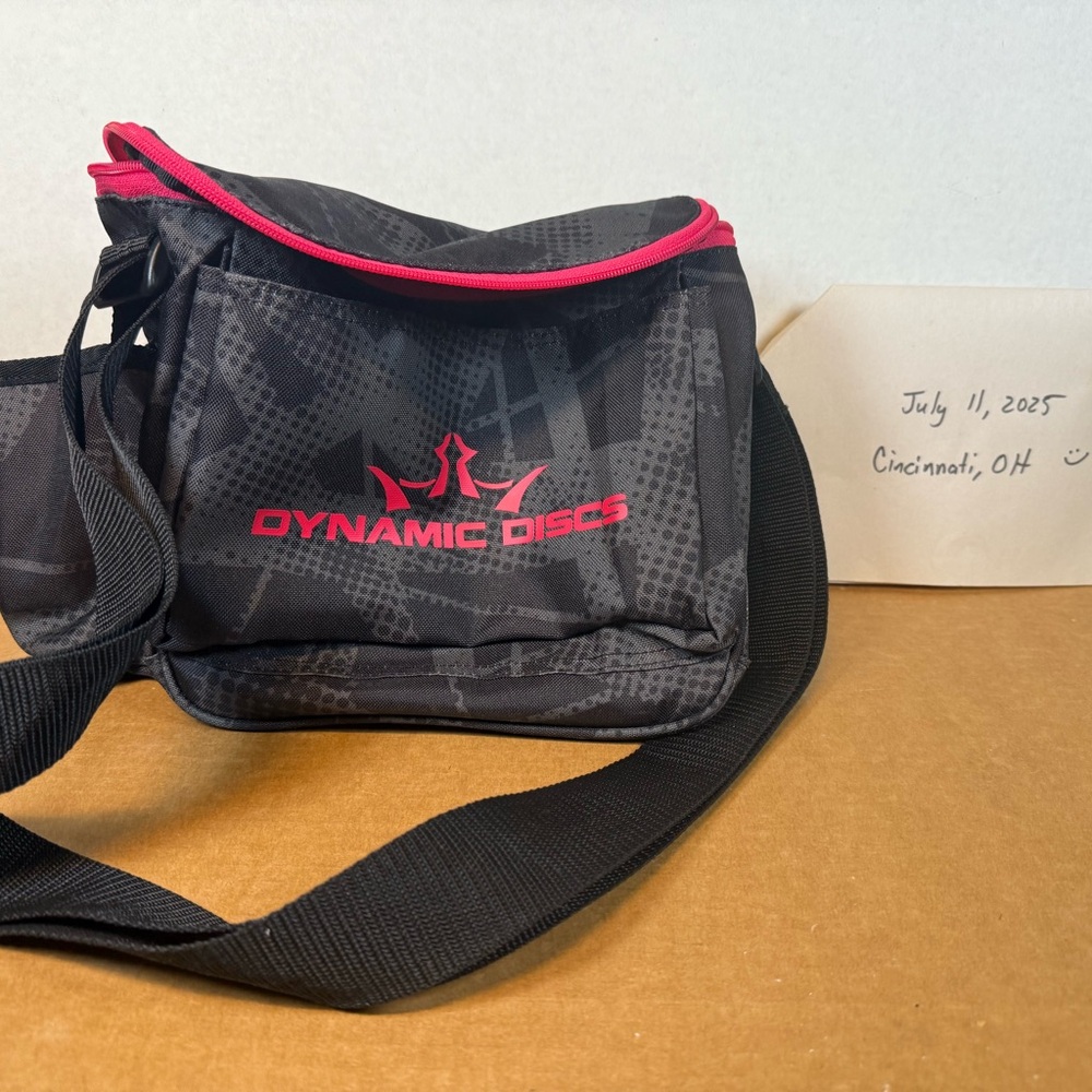Dynamic Discs Black and Pink Backpack
